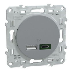 Złącze USB Type A, Type C Śruba Żeński USB A, USB C 2-portowe