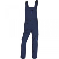 Ogrodniczki mach 2 z poliestru (65) i bawełny (35) 245 g/m? kolor granatowo-niebieski rozmiar L CORP M2SALBMGT