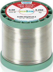 Solder, lead-free, SAC (Sn96.5Ag3.0Cu0.5), Ø 0.5 mm, 0.25 kg, 53760520