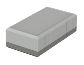 PS enclosure, (L x W x H) 150 x 82 x 46 mm, light gray/agate gray (RAL 7035), IP40, 32154563