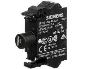 Oprawka blok LED biały 24V AC-DC montaż czołowy przył sprężynowe SIRIUS ACT 3SU1401-1BB60-3AA0