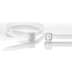 Cable tie, PA, (L x W) 80 x 2.4 mm, bundle-Ø 15 mm, natural, UV resistant, -40 to 85 °C, 11011971, package with 100 pieces
