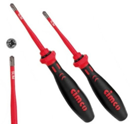 Wkrętak Krzyżowo-Płaski VDE 1000V Slim PZ FL 1x80mm PZ FL2x100mm 2 szt.