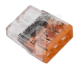 Szybkozłączka 3x 0,5-2,5mm2 na drut 450V/24A ORYGINALNA woreczek 10szt. 2273-203