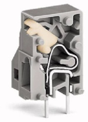 Złączka przepustowa do płytek drukowanych szara raster 5mm 741-905 /100szt./