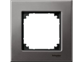 MERTEN M-Elegance Ramka metal 1 pojedyncza szary metaliczny MTN403114 SCHNEIDER ELECTRIC