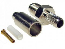 GN SMA żeńskie zaciskane, RG174 srebrne