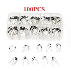 1A Rectifying Diode Set - 1N4001-1N5819 - DO-41 - 100 pcs Set