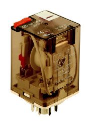 Przekaźnik mocy 230V ac DPDT Hongfa Europe GMBH 2.7W, Wciskane 6800Ω Wciskane