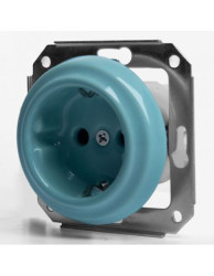 CERAMICZNE GNIAZDO SCHUKO PODTYNKOWE PASTELOWE MIĘTOWE BEZ RAMKI 2GP03SPM