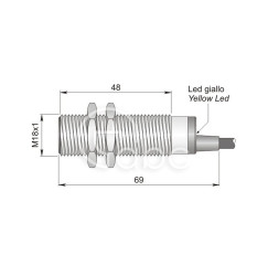 Czujnik indukcyjny SI18-DC8 NPN NC LC5, I18000450