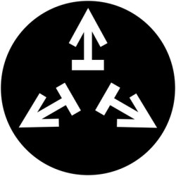 Button plate, round, symbol liberate, for pushbutton, 218269