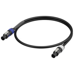 Neutrik 1036398 Essential Series Current Cable Black 1.00 m Reliable