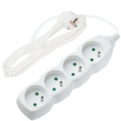 Przedłużacz 4-gniazda z/u 1,5m