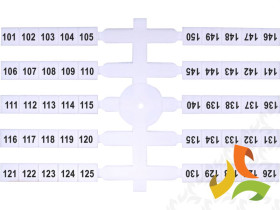 Oznacznik elastyczny (4 x 50 szt.) 101-150 (EO3) 003901776 ETI
