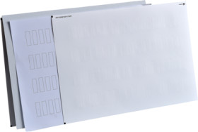 Sheet, for label holder, ZBY001
