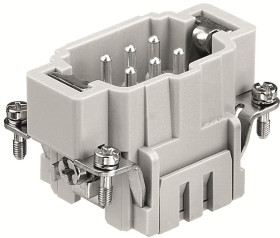 Wkładka złącza dużej mocy 6-pinowe RS PRO Męski 16 A RS PRO E 6+PE 2.5 mm² Panel Prosty