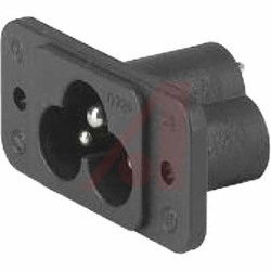 Złącze IEC IEC C6 Montaż na panelu Męski 2.5A Proste liczba bezp None Lutowane Schurter