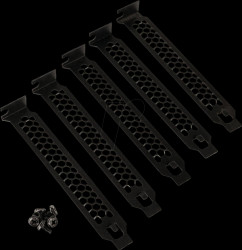 KL-PCI-5 Kolink PCI slot covers, 5 pack, black