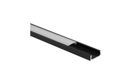 Profil N02 Natynkowy Czarny +Klosz Mrożony 2M