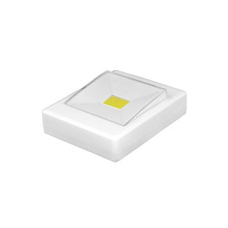 Lampa ścienna włącznik LED COB1W COB na baterie + magnes/naklejka