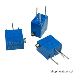 RJR26FX502R Trimmpoti 5k Ohm 12 Turns 0.25W THT BOURNS