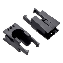 Romi Chassis Motor Clip - uchwyty do silników podwozia Romi - czarny - 2szt. - Pololu 3520