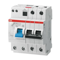 Wyłącznik natężenia szczątkowego z zabezpieczeniem przeciwprzeciążeniowym, Typ B, 2-biegunowy, 40 A, 240 V ac AC, 30 mA,