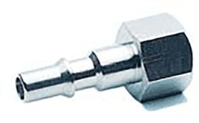 Króciec złączki RS PRO G 3/8 żeńskie rodzaj Męski Gwintowany Mosiądz niklowany 3/8in