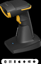 BCST-54_BLACK Barcode scanner, 2D, Bluetooth/wireless/USB, BCST-54