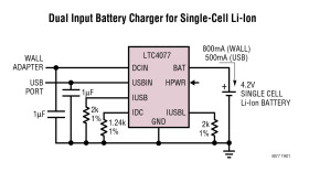 Dual Input Standalone Li-Ion Battery Charger