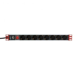 Listwa Zasilająca PDU Rack 1U 250V/16A 8x Schuko Kabel 3m