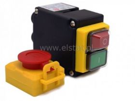 Wył. elektromag. 3F KOA8 c:400V 12A grzyb 10p