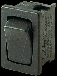 01803.1102-00 Rocker switch, 1-pin, UM, black