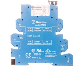 Przekaźnikowy interfejsowy serii 39 1P 6A 220-240V AC szer. 6,2mm zaciski PUSH IN 39.01.8.230.0060