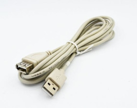Przedłużacz komputerowy USB A / USB A 2.0 długość 1.8m