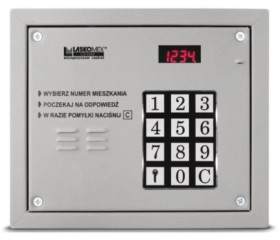 Domofonowy Panel audio z czytnikiem kluczy RFID 125kHz podświetlaną klawiaturrą mechaniczną CP-2503MR srebrny