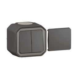 Włącznik światła, 10A, 250V, 1-biegunowy, IP55 Plexo, Legrand