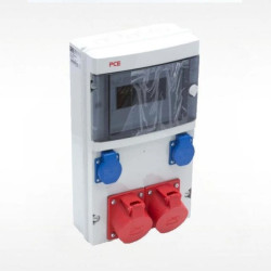 Rozdzielnica stacjonarna STAR 63A/5P 32A/5P 16A/5P 2xGS kpl zacisków do 35mm2 bez zabezpieczeń IP44 9024032W