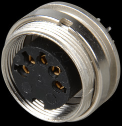 19552 Panel-mounted coupler, rear mounting, PCB, IP40, 5-pin