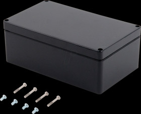 Industrial housing, 200 x 120 x 75 mm, IP66, slate gray