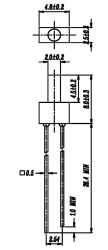 Everlight Opto 103UYD/S530-A3 Dioda LED THT żółty cylindryczny 2 mm 50 mcd 130 ° 20 mA 2 V