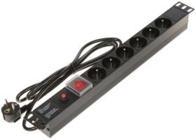 Listwa zasilająca do szaf RACK 19cali PD-6/R-OP