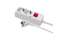 Przedłużacz Z Wyłącznikiem 2-Gniazda Z/U Schuko 16A 1,5M /H05vv-F 3X1,5/...