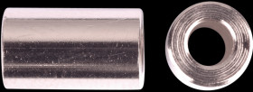 Spacers, nickel-plated brass, 5 mm