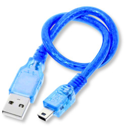 Kabel USB A/B 30cm 0.3m niebieski do Arduino UNO MEGA 2560 i drukarek