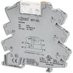 WAGO 857-304 24VDC 6A SPDT-CO DIN Rail Mountable Relay Module