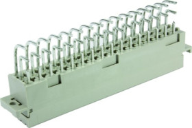 Female connector, type F, 48 pole, z-b-d, pitch 5.08 mm, solder pin, angled, gold-plated, 09062486826