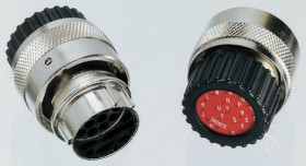 Złącze wielostykowe przemysłowe 8-pinowe Montaż na kablu Wtyczka ITT Cannon