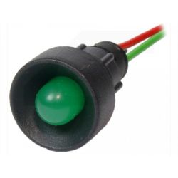Kontrolka LED 10mm 12V-24V AC/DC zielona / KLP-10/G